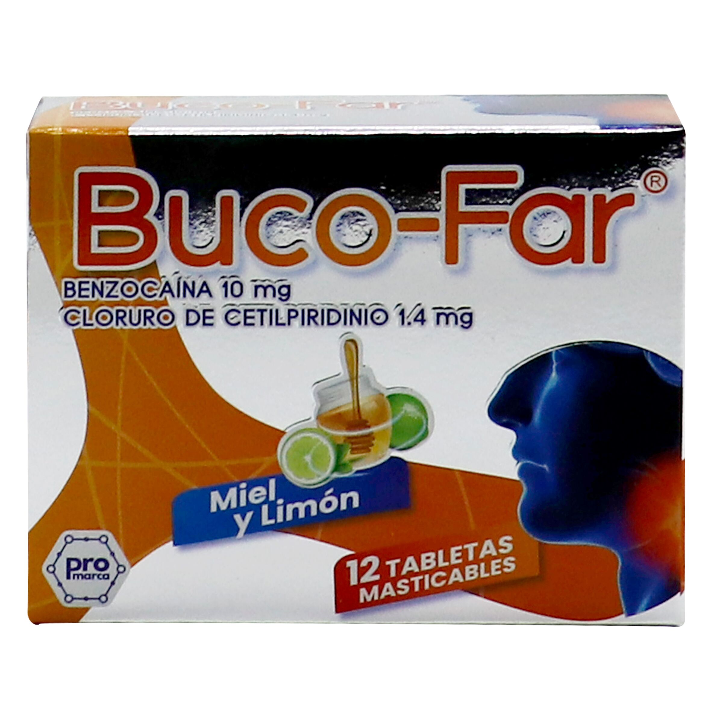 BUCOFAR MIEL LIMÓN TABLETAS MASTICABLES