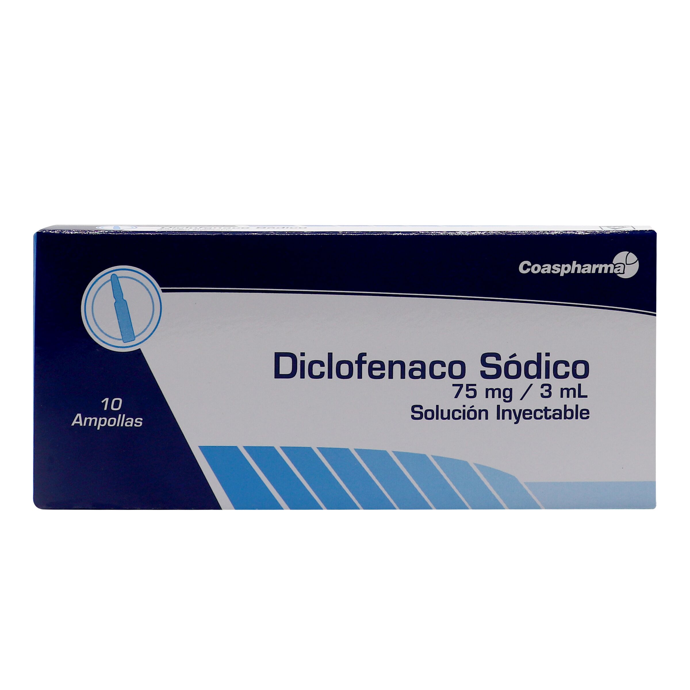 DICLOFENACO 75 mg/3 mL SOLUCIÓN INYECTABLE (10 AMPOLLAS)
