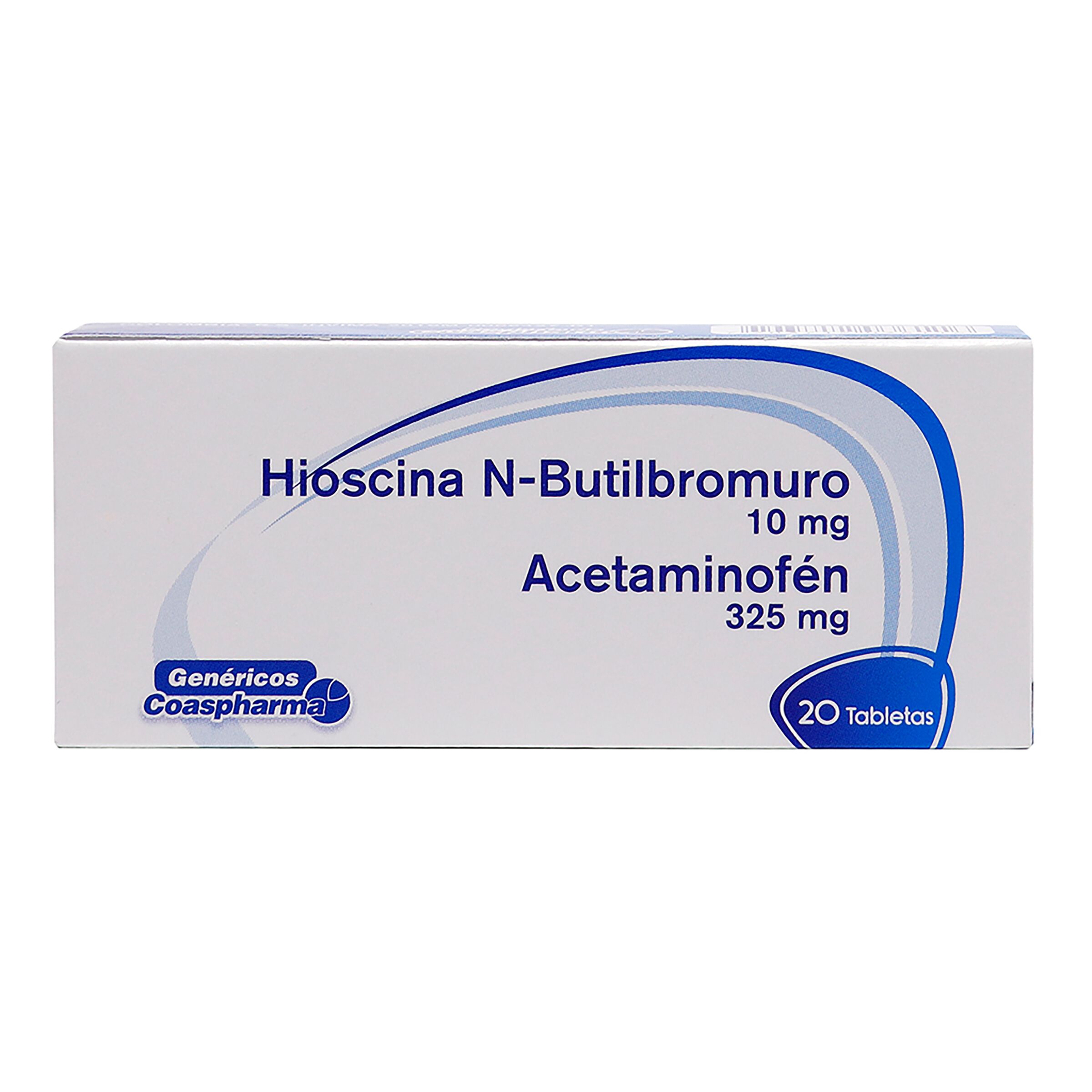 HIOSCINA N-BUTILBROMURO 10 mg+ACETAMINOFÉN 325 mg TABLETAS
