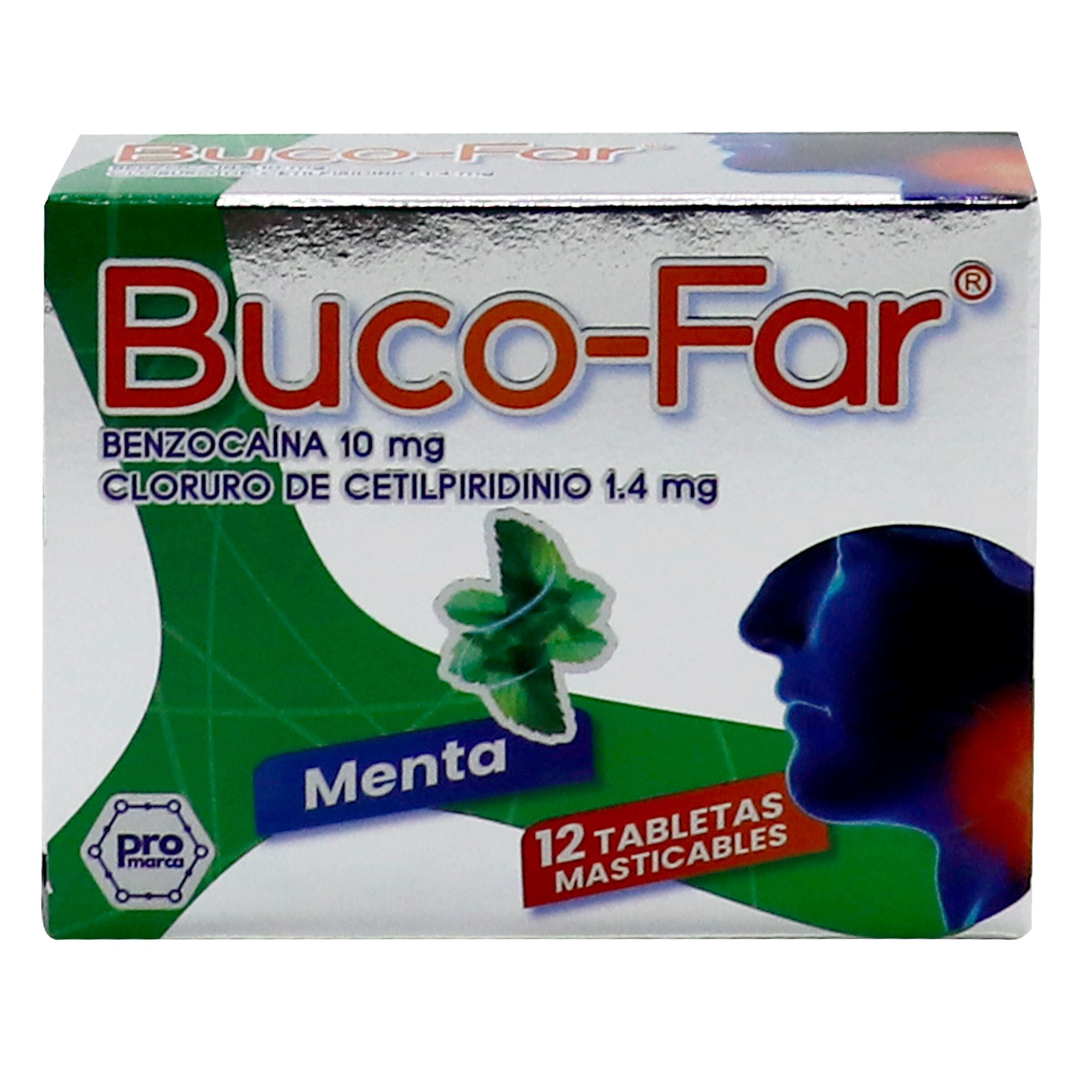 BUCOFAR MENTA TABLETAS MASTICABLES
